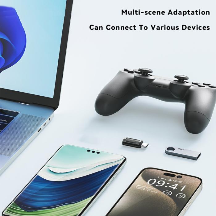 Bild 4, ESSAGER Lightning Hona - USB-C Hane Adapter Svart