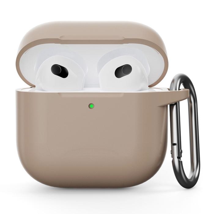 Bild 1, AirPods 4 Skal Med Krok Silikon Beige