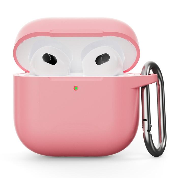 Bild 1, AirPods 4 Skal Med Krok Silikon Rosa