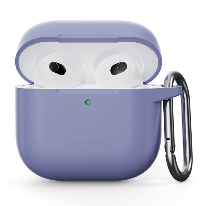 Bild 1, AirPods 4 Skal Med Krok Silikon Lavendel