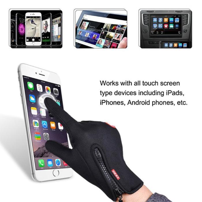 Bild 2, Handskar Med Touchfunktion Storlek XL Svart