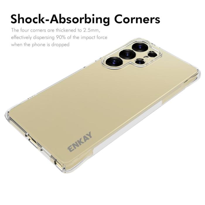 Bild 2, ENKAY Samsung Galaxy S25 Ultra Skal TPU Transparent