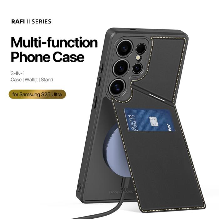 Bild 2, DUX DUCIS Galaxy S25 Ultra Skal RFID Rafi II Series Svart