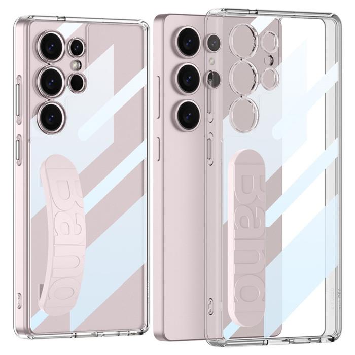 Bild 1, GKK Samsung Galaxy S25 Ultra Skal Hand Strap Hybrid Rosa