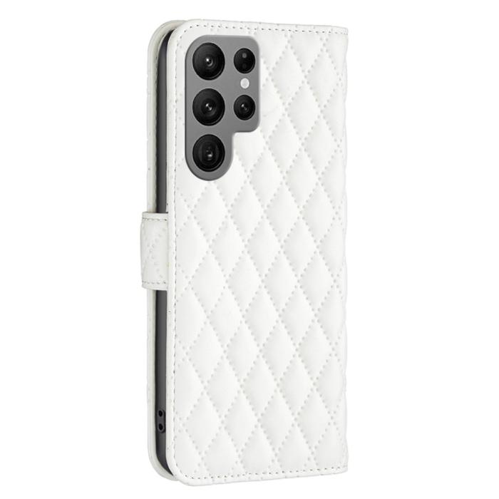 Bild 5, Samsung Galaxy S25 Ultra Fodral Diamond Läder Vit