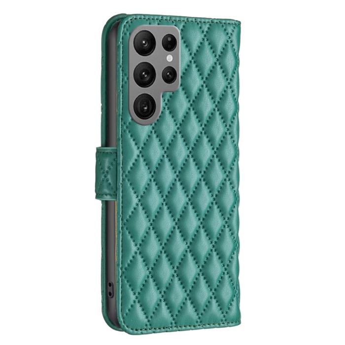Bild 5, Samsung Galaxy S25 Ultra Fodral Diamond Läder Grön