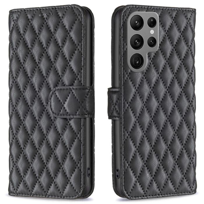 Bild 1, Samsung Galaxy S25 Ultra Fodral Diamond Läder Svart