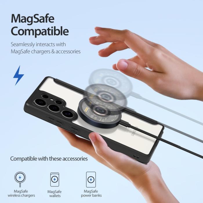 Bild 3, DUX DUCIS Galaxy S25 Ultra Fodral MagSafe Skin X Pro Svart