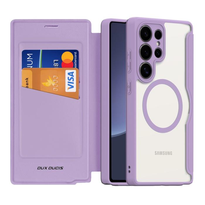 Bild 2, DUX DUCIS Galaxy S25 Ultra Fodral MagSafe Skin X Pro Lila
