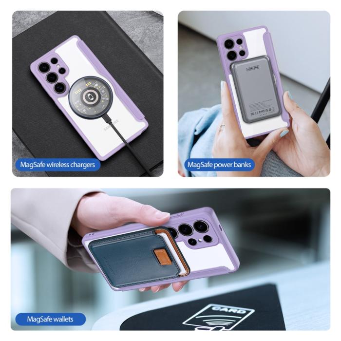 Bild 5, DUX DUCIS Galaxy S25 Ultra Fodral MagSafe Skin X Pro Lila
