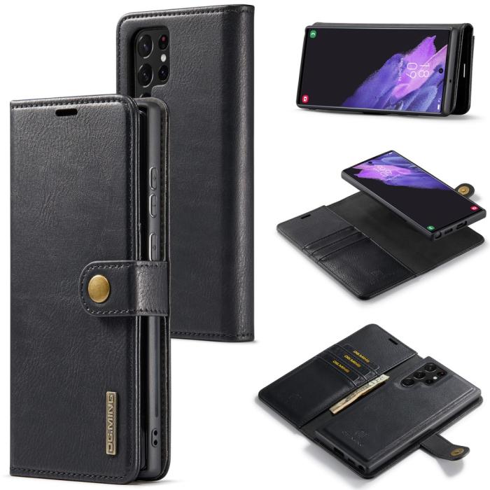 Bild 1, DG.MING Galaxy S25 Ultra 2in1 Magnet Fodral / Skal Svart