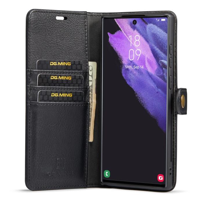 Bild 2, DG.MING Galaxy S25 Ultra 2in1 Magnet Fodral / Skal Svart