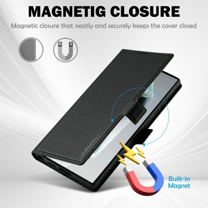 Bild 4, LC.IMEEKE Galaxy S25 Ultra Fodral Med Magnetisk Stängning