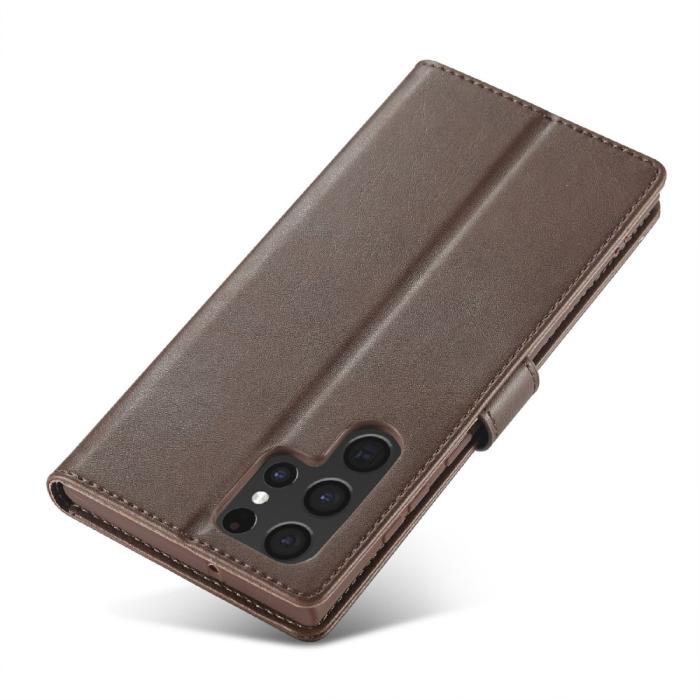 Bild 5, LC.IMEEKE Samsung Galaxy S25 Ultra Fodral Läder Brun