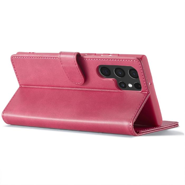 Bild 3, LC.IMEEKE Samsung Galaxy S25 Ultra Fodral Läder Rosa/Röd