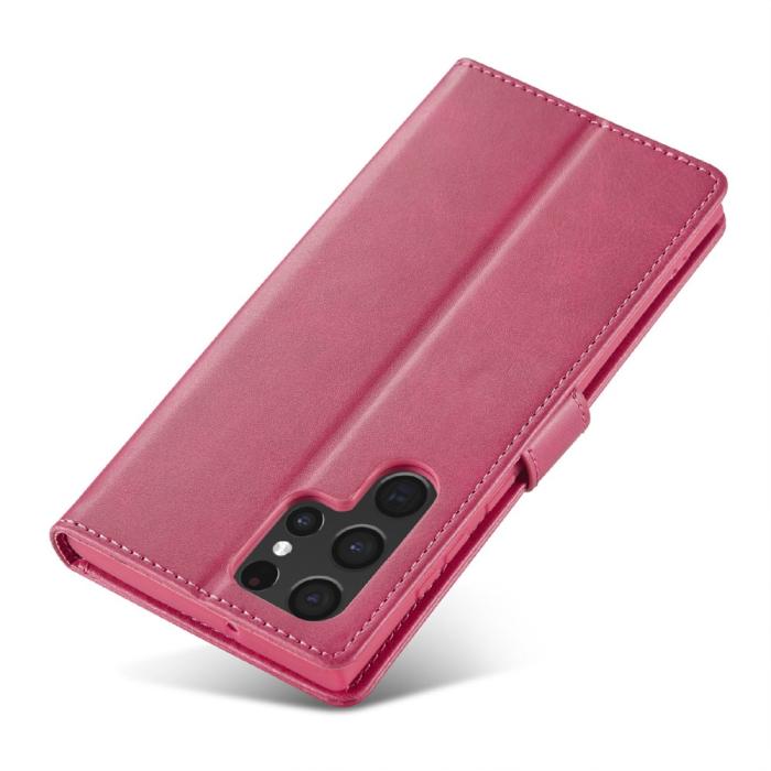 Bild 5, LC.IMEEKE Samsung Galaxy S25 Ultra Fodral Läder Rosa/Röd