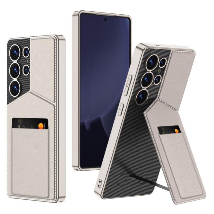 Bild 1, GKK Galaxy S25 Ultra Skal Kickstand Med Korthållare Titanium Grey