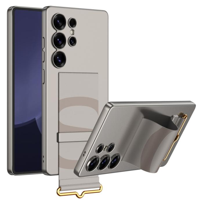 Bild 1, GKK Galaxy S25 Ultra Skal Med Strap Hybrid Titanium Grey