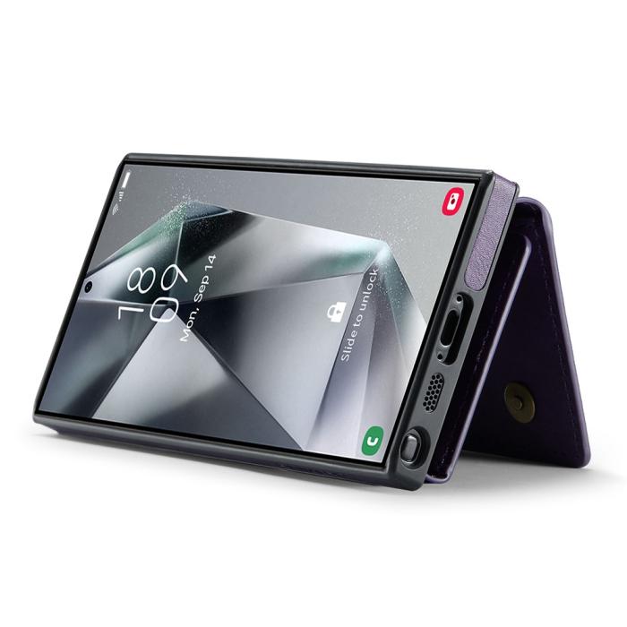Bild 5, DG.MING Galaxy S25 Ultra 2in1 Skal Magnetiskt Kortfack Lila