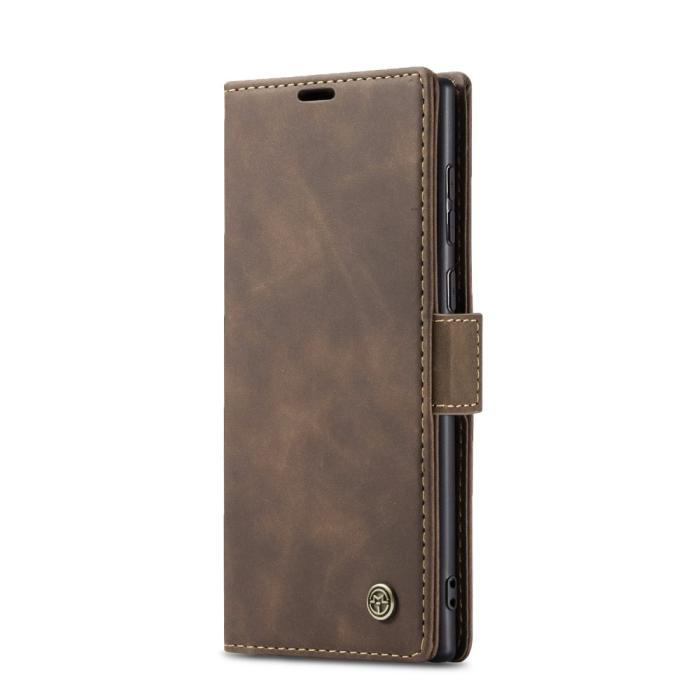Bild 2, CASEME Samsung Galaxy S25 Ultra Fodral Retro Läder Brun