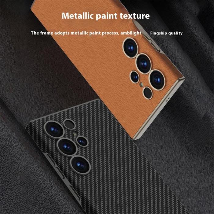 Bild 2, GKK Samsung Galaxy S25 Ultra Skal Skin Touch Kolfiber Textur