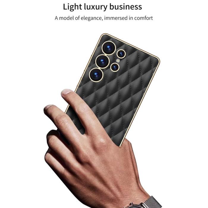 Bild 5, GKK Samsung Galaxy S25 Ultra Skal Diamond Hybrid Läder Grön