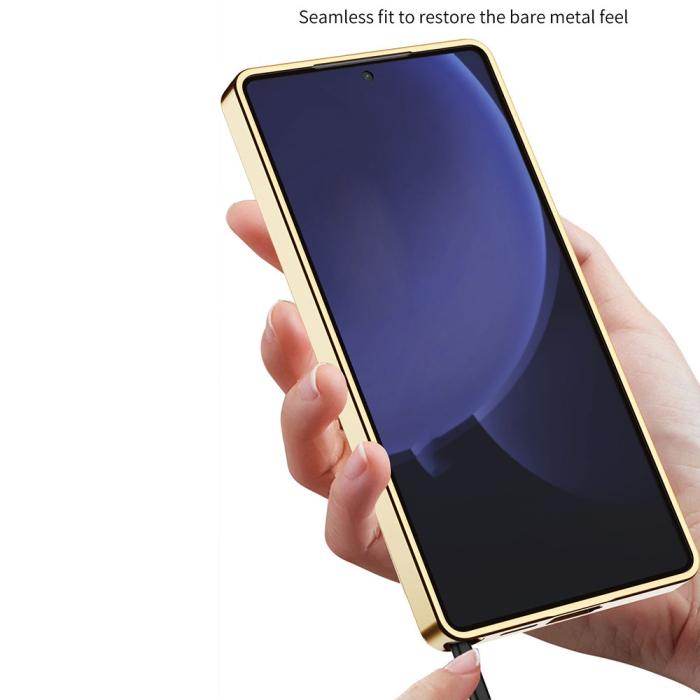 Bild 3, GKK Samsung Galaxy S25 Ultra Skal Vävd Hybrid Läder Vit