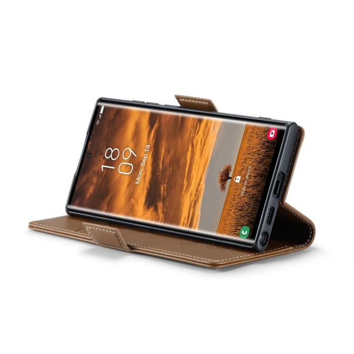 Bild 4, CASEME Galaxy S25 Ultra Fodral RFID Slim Läder Brun