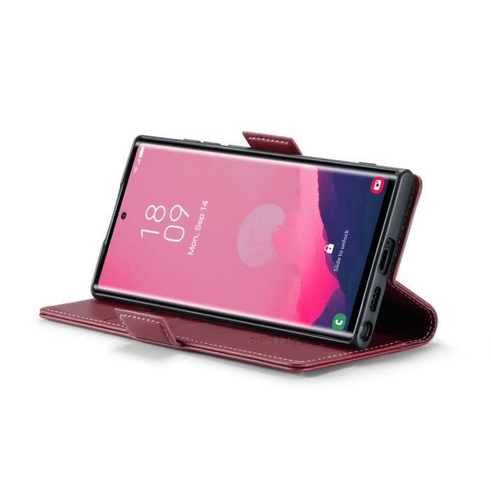 Bild 4, CASEME Galaxy S25 Ultra Fodral RFID Slim Läder Röd
