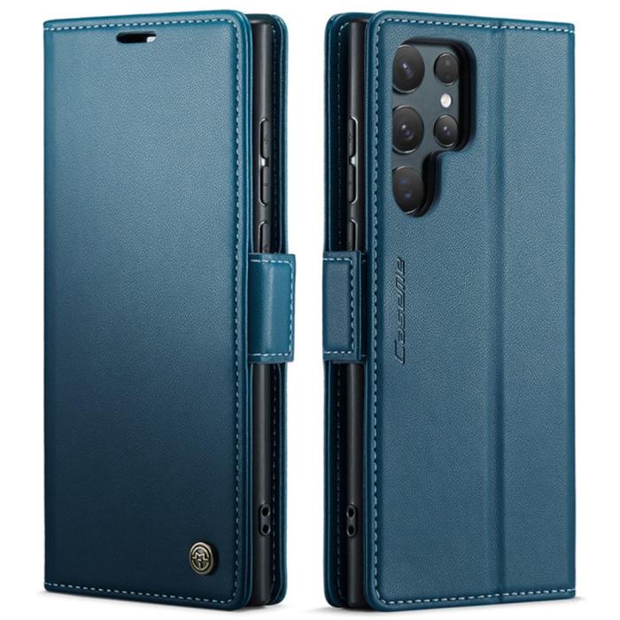 Bild 1, CASEME Galaxy S25 Ultra Fodral RFID Slim Läder Blå