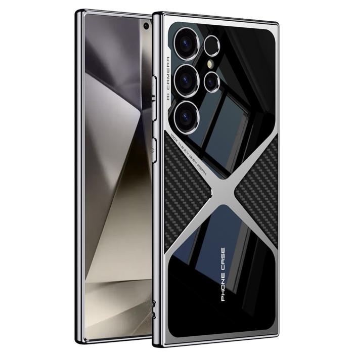Bild 1, GKK Samsung Galaxy S25 Ultra Skal X Shape Kolfiber Textur
