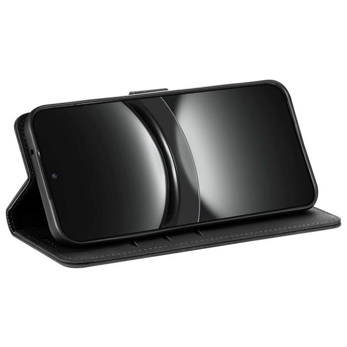 Bild 3, AZNS Samsung Galaxy S25 Ultra Fodral Läder Svart