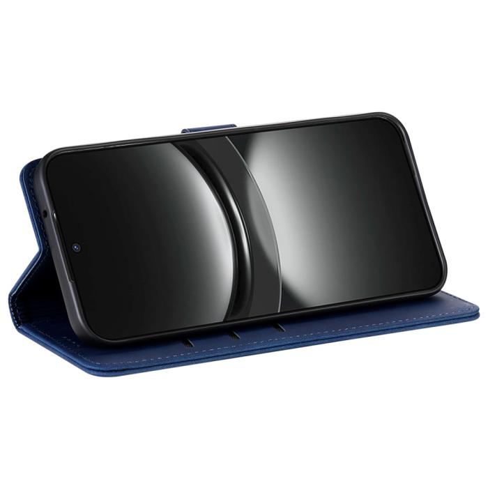 Bild 3, AZNS Samsung Galaxy S25 Ultra Fodral Läder Blå