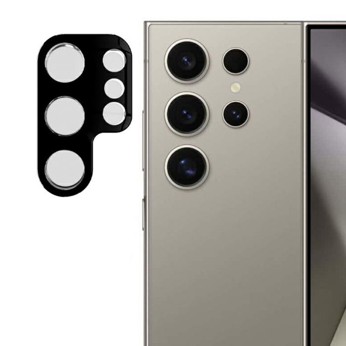 Bild 1, RURIHAI Samsung Galaxy S25 Ultra Linsskydd Härdat Glas Svart