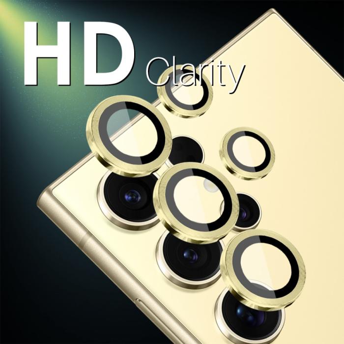 Bild 2, NORTHJO Galaxy S25 Ultra Linsskydd Härdat Glas Guld