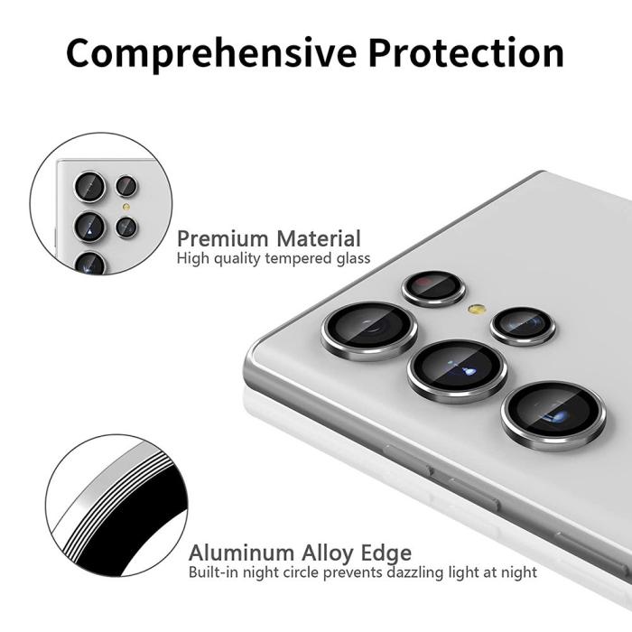 Bild 2, ENKAY Samsung Galaxy S25 Ultra Linsskydd Silver