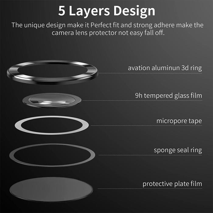Bild 3, ENKAY Samsung Galaxy S25 Ultra Linsskydd Blå