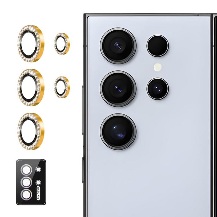 Bild 1, ENKAY Galaxy S25 Ultra Linsskydd Rhinestone Golden