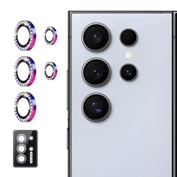 Bild 1, ENKAY Galaxy S25 Ultra Linsskydd Rhinestone Colorful
