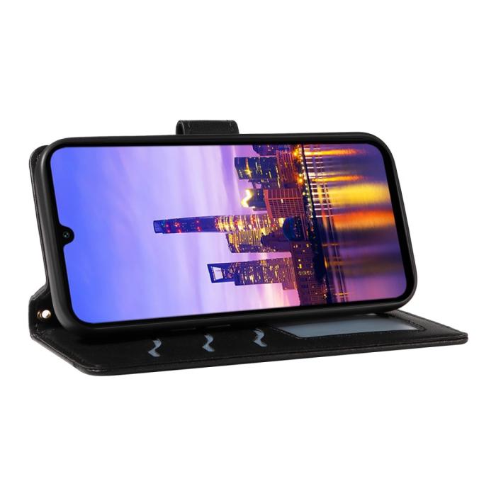 Bild 3, Samsung Galaxy A16 / A26 5G Fodral Rhombus Läder Svart