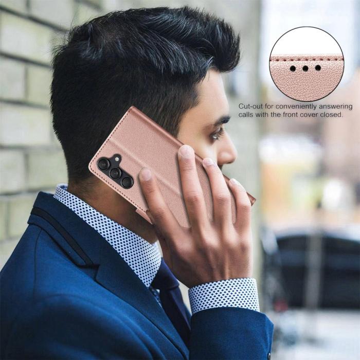 Bild 4, Samsung Galaxy A16 / A26 5G Fodral RFID Läder Roséguld