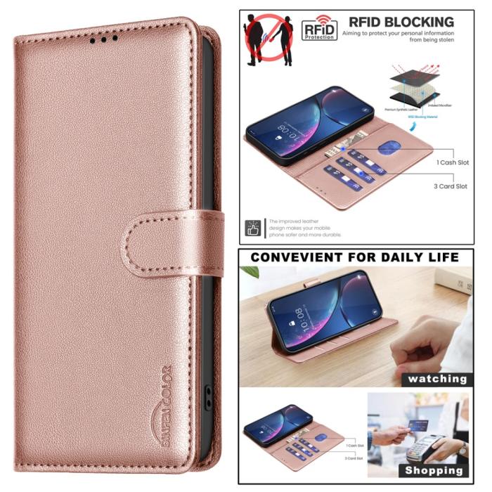 Bild 5, Samsung Galaxy A16 / A26 5G Fodral RFID Läder Roséguld