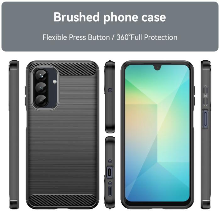 Bild 3, Samsung Galaxy A16 / A26 5G Skal Kolfiber Textur Svart