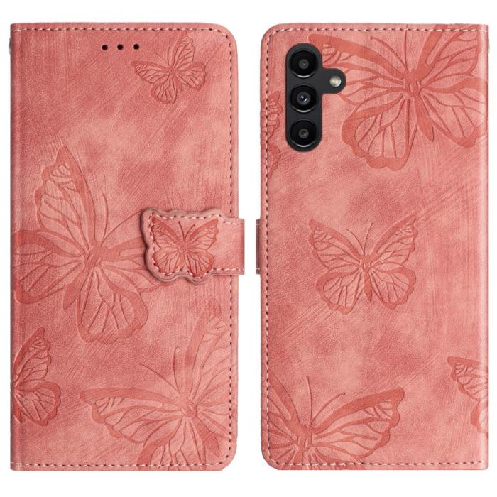 Bild 1, Samsung Galaxy A16 / A26 5G Fodral Fjärilar Rosa
