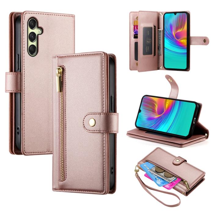 Bild 1, Samsung Galaxy A16 / A26 5G Fodral Med Kortfack Roséguld