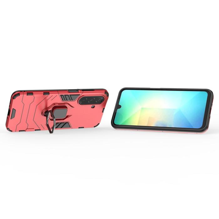 Bild 2, Samsung Galaxy A16 / A26 5G Skal Hybrid Ring Armor Röd