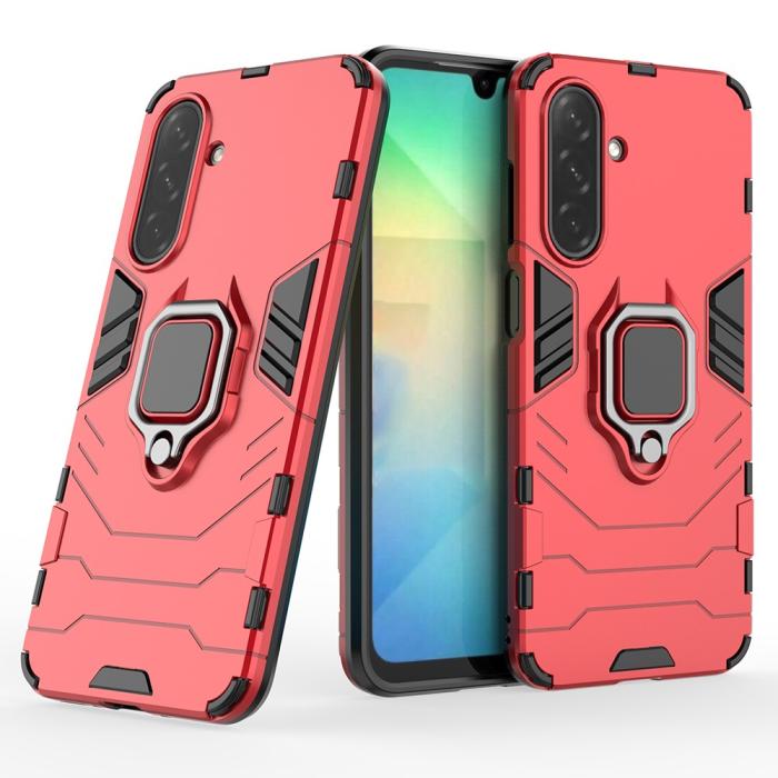 Bild 4, Samsung Galaxy A16 / A26 5G Skal Hybrid Ring Armor Röd