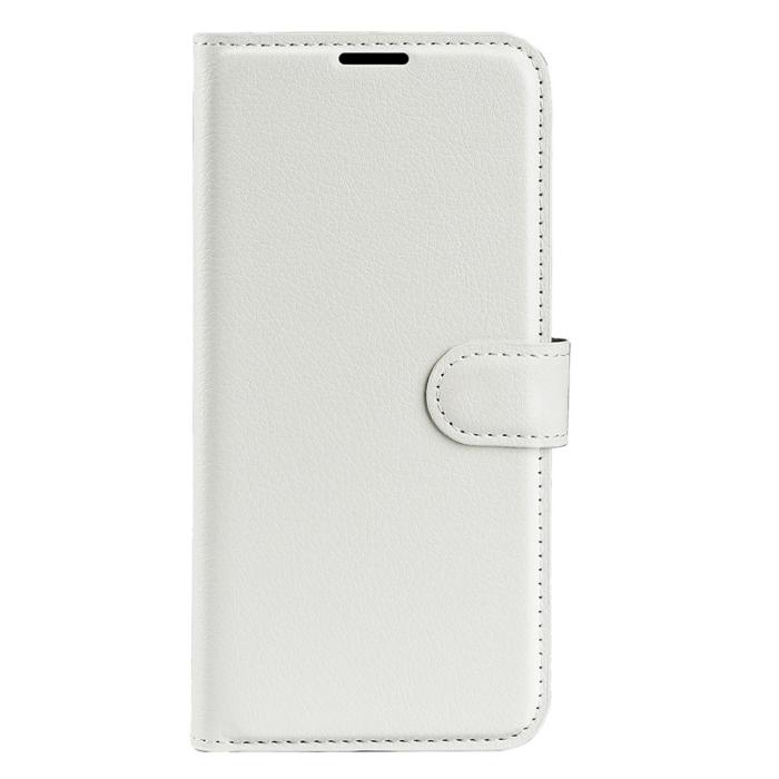 Bild 5, Samsung Galaxy A16 / A26 5G Fodral Litchi Läder Textur Vit