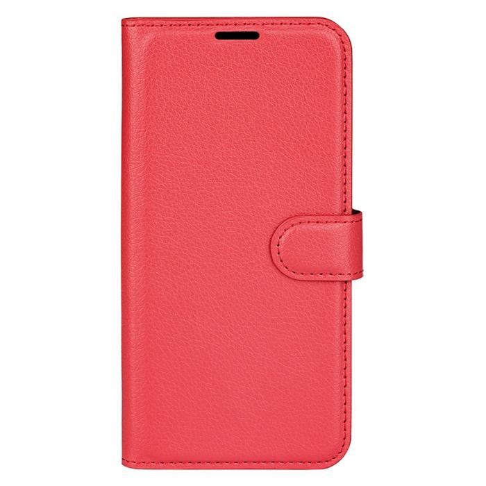 Bild 5, Samsung Galaxy A16 / A26 5G Fodral Litchi Läder Textur Röd