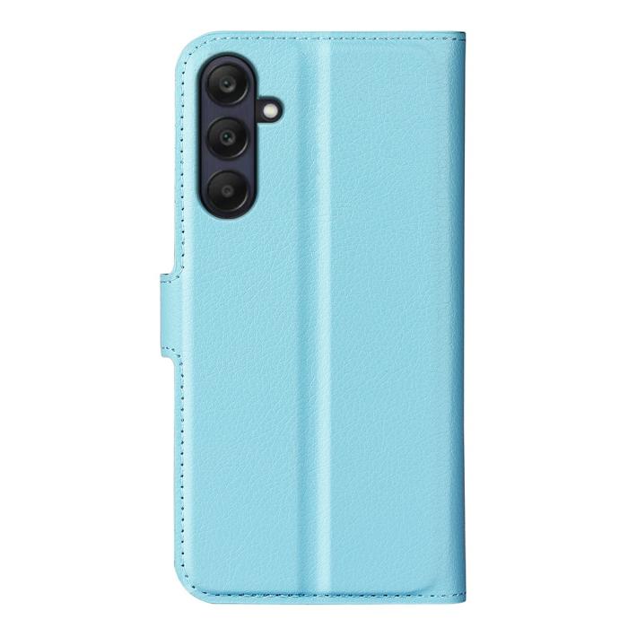 Bild 6, Samsung Galaxy A16 / A26 5G Fodral Litchi Läder Textur Blå